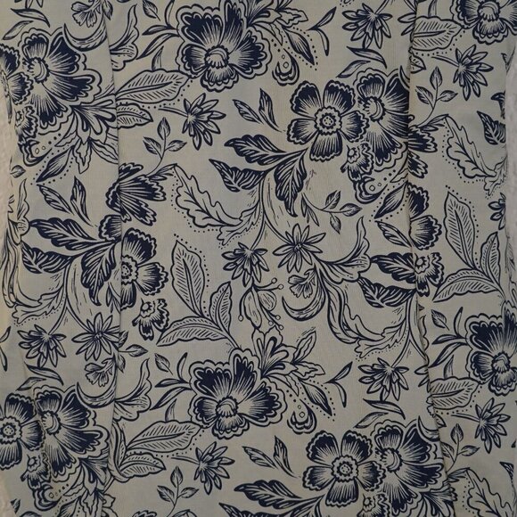 Garnet Hill Active High-Neck One-Piece Swimsuit Olive Green Floral 14 Beach - Picture 6 of 10